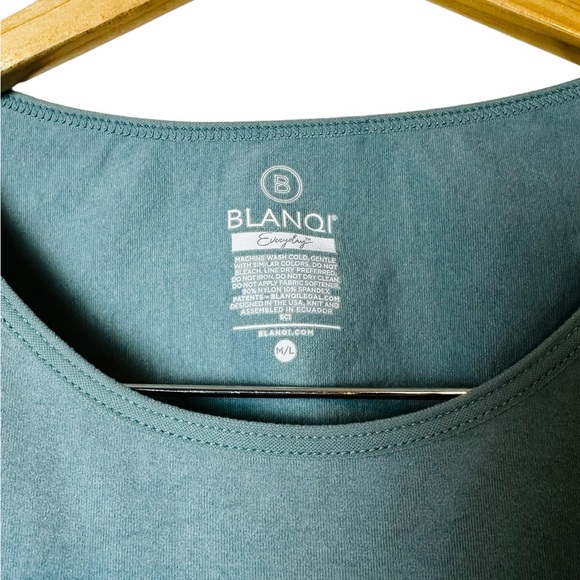 BLANQI Everyday Maternity Mini Dress Ruched Crewneck T-Shirt Size Medium/Large - Picture 4 of 6